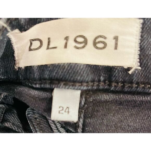 Dl 1961 Margoux Intasculpt Ankle Skinny Dark Navy Size 24 W/ Frayed Ankle - Picture 7 of 8